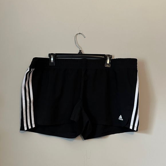 adidas Pants - Adidas Black Shorts with White Accents
